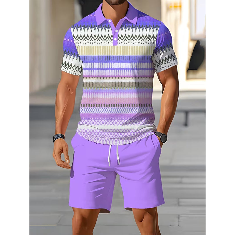 📢📢 -60% ⏰ Men's two-piece set: shirt and shorts