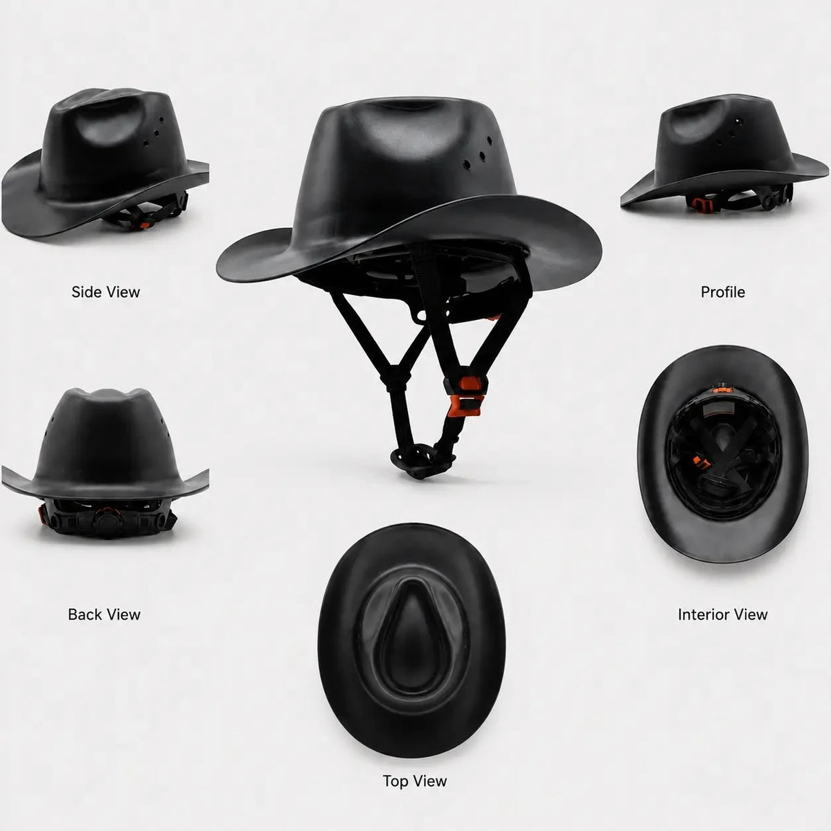 Western Cowboy Hard Hat - Safety Helmet for Men