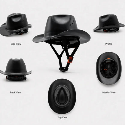 Western Cowboy Hard Hat - Safety Helmet for Men