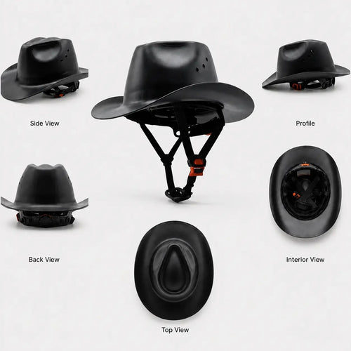 Western Cowboy Hard Hat - Safety Helmet for Men