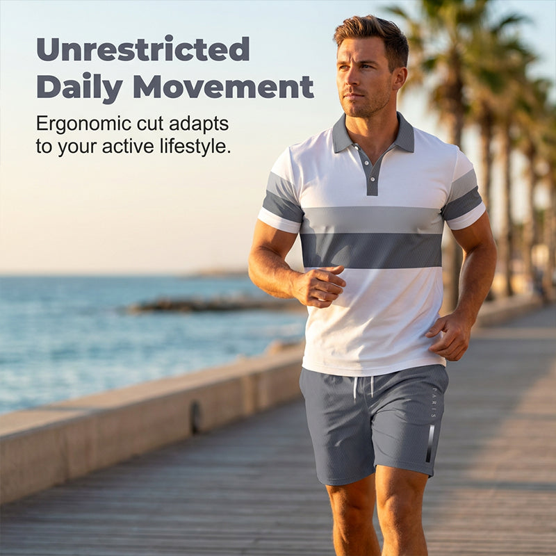 📢📢 -60% ⏰ Men's two-piece set: shirt and shorts