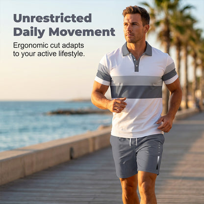 📢📢 -60% ⏰ Men's two-piece set: shirt and shorts