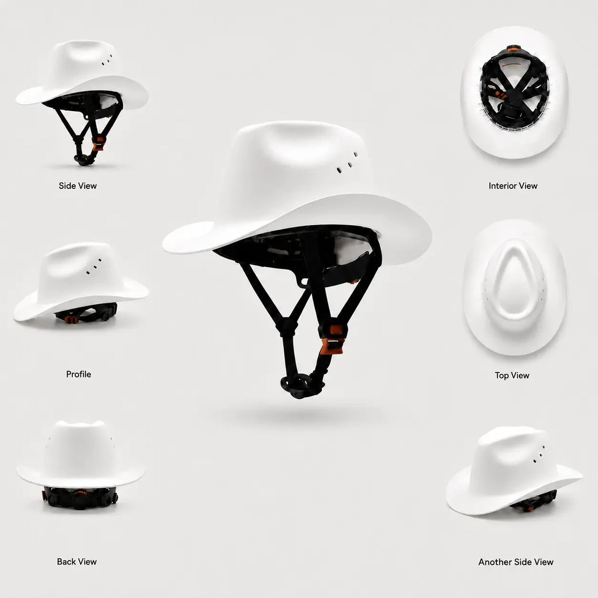Western Cowboy Hard Hat - Safety Helmet for Men