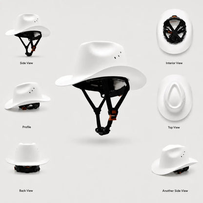 Western Cowboy Hard Hat - Safety Helmet for Men