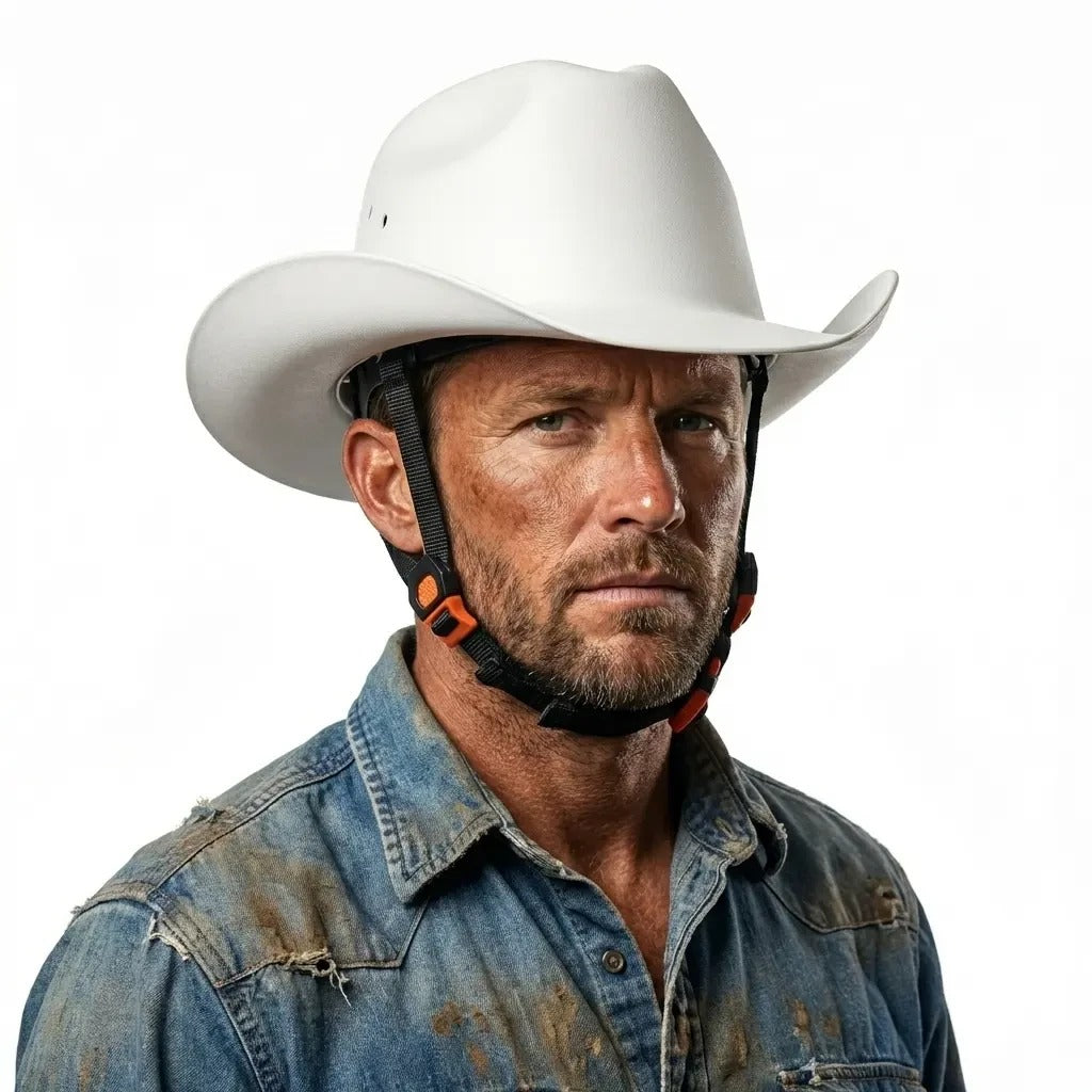 Western Cowboy Hard Hat - Safety Helmet for Men
