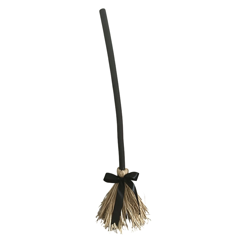 🧹 Animated Flying Witch Broom | Auto‑Moving Halloween Prop with Creepy Cackles, Green LED & Bendable Stem for Porch & Haunted House