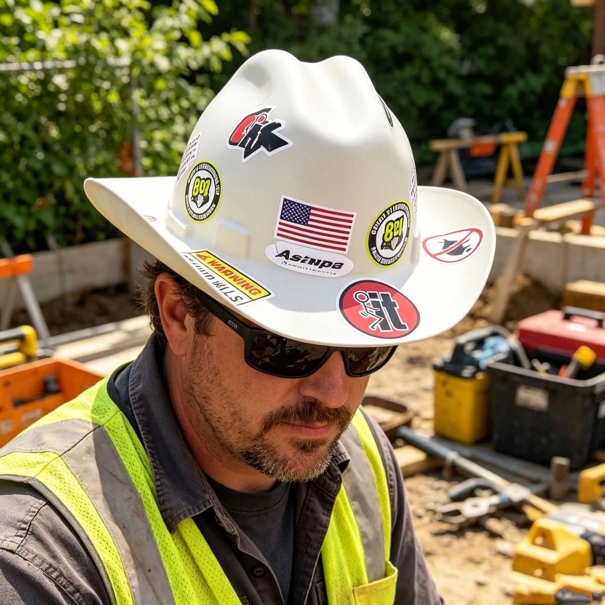Western Cowboy Hard Hat - Safety Helmet for Men