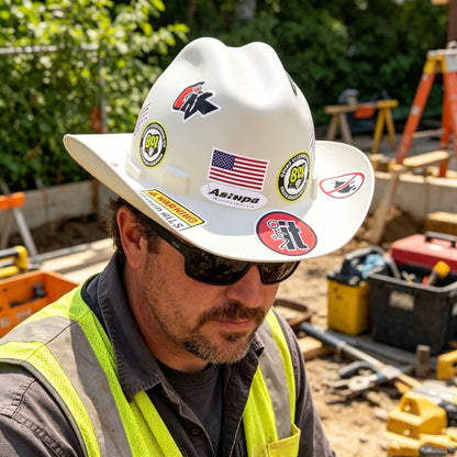 Western Cowboy Hard Hat - Safety Helmet for Men
