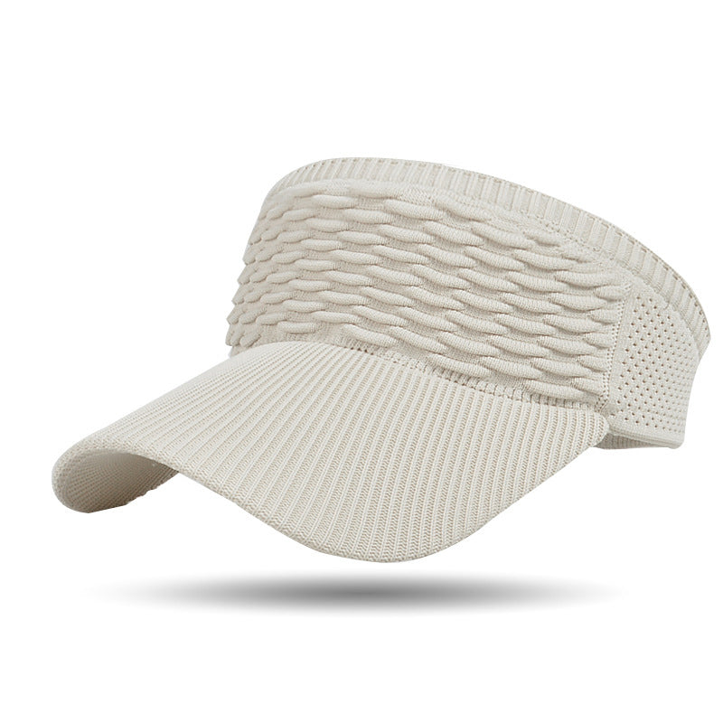 Women's Breathable Knit Sun Visor Hat