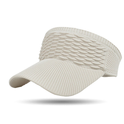 Women's Breathable Knit Sun Visor Hat