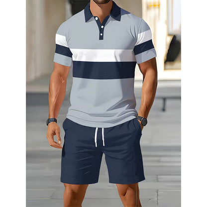 📢📢 -60% ⏰ Men's two-piece set: shirt and shorts