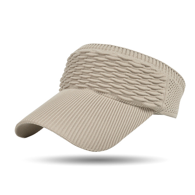 Women's Breathable Knit Sun Visor Hat