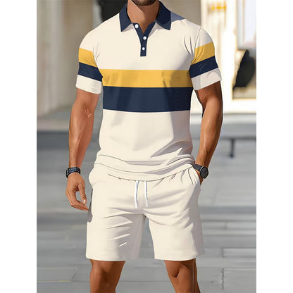 📢📢 -60% ⏰ Men's two-piece set: shirt and shorts