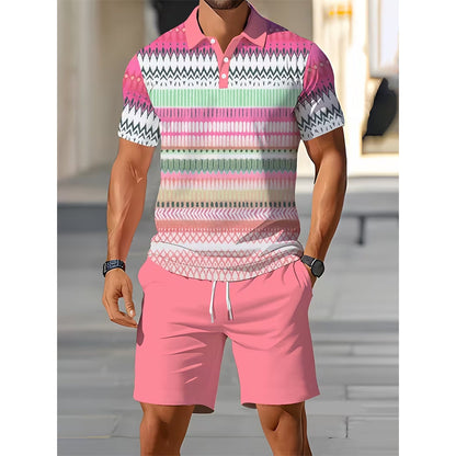 📢📢 -60% ⏰ Men's two-piece set: shirt and shorts