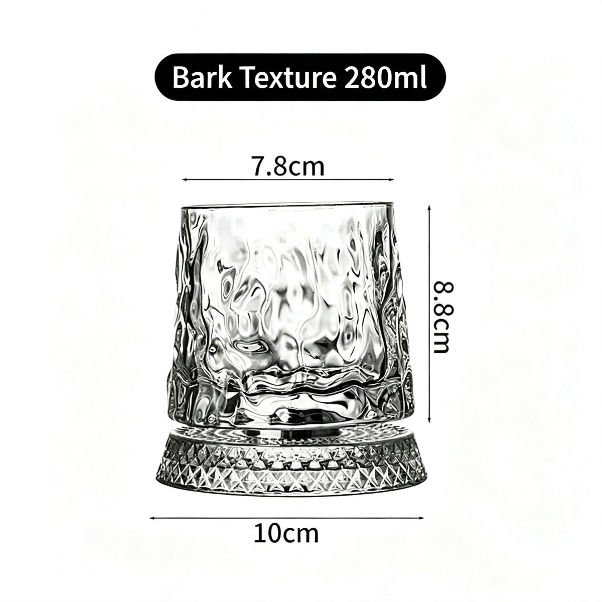 Luxury 360° Spinning Star‑Cut Crystal Glass, Rotating Stress‑Relief Whiskey & Wine Glass, Elegant European Barware Gift