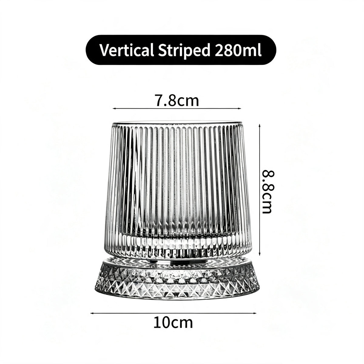 Luxury 360° Spinning Star‑Cut Crystal Glass, Rotating Stress‑Relief Whiskey & Wine Glass, Elegant European Barware Gift