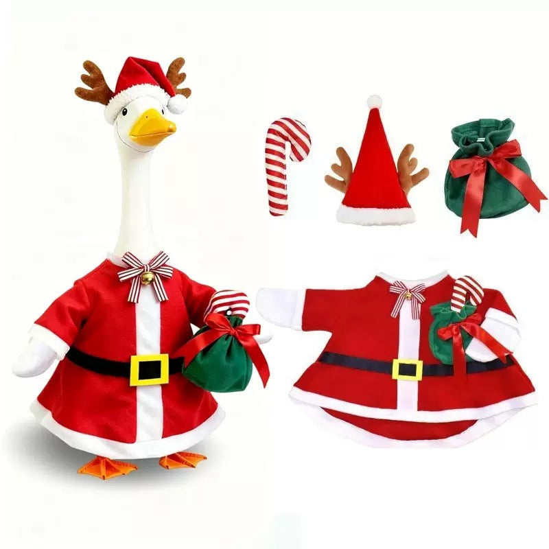 Halloween Porch Goose Outfit fit 23 inch Goose, Lawn Porch Goose Clothes Clothing Fall Halloween Outfit for Outdoor Patio Yard Lawn Art Decoration