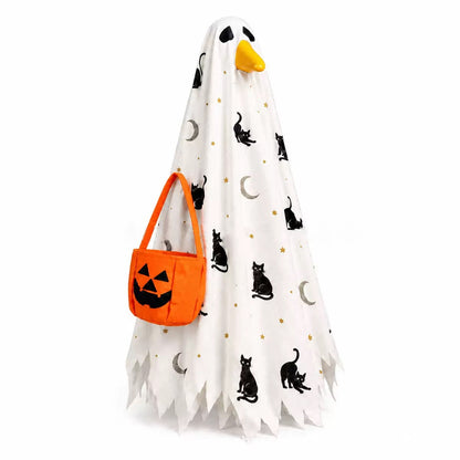Halloween Porch Goose Outfit fit 23 inch Goose, Lawn Porch Goose Clothes Clothing Fall Halloween Outfit for Outdoor Patio Yard Lawn Art Decoration