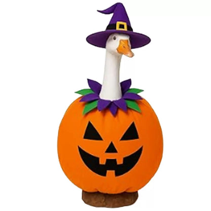 Halloween Porch Goose Outfit fit 23 inch Goose, Lawn Porch Goose Clothes Clothing Fall Halloween Outfit for Outdoor Patio Yard Lawn Art Decoration