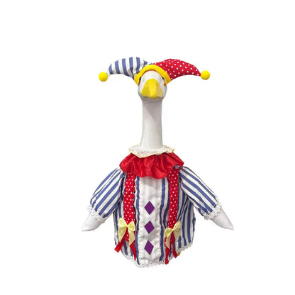 Halloween Porch Goose Outfit fit 23 inch Goose, Lawn Porch Goose Clothes Clothing Fall Halloween Outfit for Outdoor Patio Yard Lawn Art Decoration