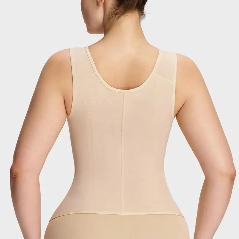 Women's Faja Waist Trainer, Seamless Shapewear Bodysuit with Double-Layer Tummy Control, 17 Steel Bones & Built-in Bra, Bodysuits Shapewear, Double Faja Waist Trainer Shapewear Belts