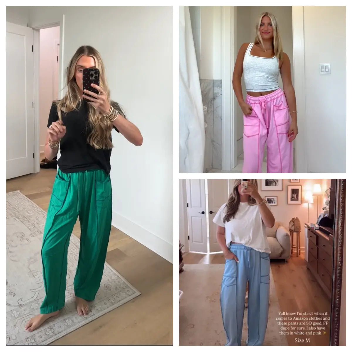 Womens Baggy Barrel Wide Leg Yoga Lounge Pants Drawstring Waist Pockets Athleisure Style Casual Sweatpants Comfortable Loose Fit Bottoms for Women Summer Casual Wear,back to school shopping