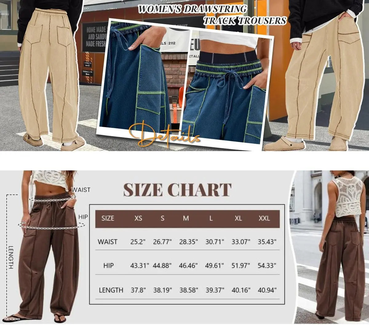 Womens Baggy Barrel Wide Leg Yoga Lounge Pants Drawstring Waist Pockets Athleisure Style Casual Sweatpants Comfortable Loose Fit Bottoms for Women Summer Casual Wear,back to school shopping
